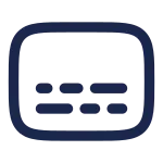Subtitles SVG Icon